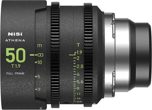 NiSi Athena Prime 5-Lens Kit, ARRI PL Mount | 14mm T2.4, 25mm/35mm/50mm/85mm T1.9, Full Frame Cinema Lenses, Rear Filter Expansion, Hard Case & Filters Included in Kuwait