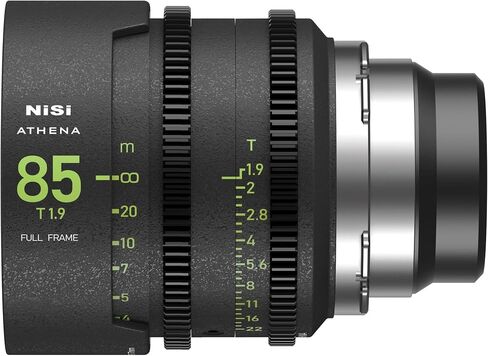 NiSi Athena Prime 5-Lens Kit, ARRI PL Mount | 14mm T2.4, 25mm/35mm/50mm/85mm T1.9, Full Frame Cinema Lenses, Rear Filter Expansion, Hard Case & Filters Included in Kuwait