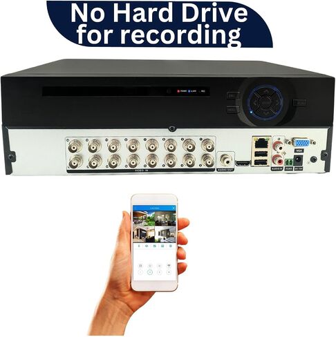 Evertech 16 Channel H.264 AHD TVI CVI Analog 4in1 Surveillance Digital Video Recorder (No Hard Drive) in Kuwait