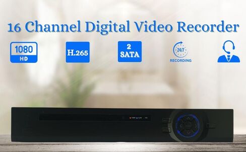 Evertech 16 Channel H.264 AHD TVI CVI Analog 4in1 Surveillance Digital Video Recorder (No Hard Drive) in Kuwait