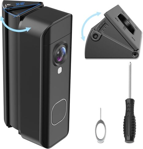 Adjustable 30-55° Doorbell Angle Mount for Blink Newest 2026 Battery & Wired Doorbell 2K+, Wedge Kit Corner Mounting Bracket Holder Accessories for House, Enhanced Protection Mount in Kuwait