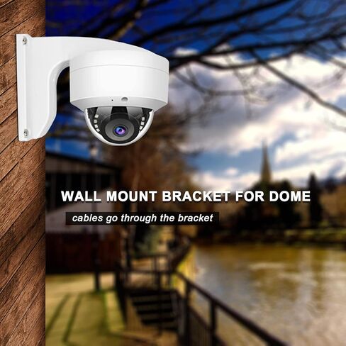 WiTi 4.7 inches Wall Mount Bracket for Dome Security Camera,Deep Base Junction Box Cable Management Mounting Case, CCTV IP Surveillance Cameras Holder Metal Solid Outdoor Indoor in Kuwait