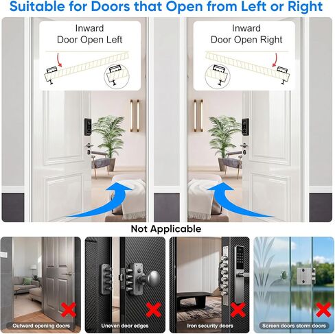 Anti-Theft Doorbell Mount for Eufy Doorbell E340/C30/C31, No-Drill Adjustable Mounting Bracket for Eufy Doorbell Camera E340, Fully Metal Video Door Camera Mount for Home Apartment Rentals Room in Kuwait