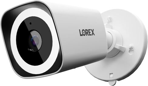 Lorex Connect (New App) | V3 4K Add-On IP PoE Bullet Camera to V-Series NVR | White | Cables Not Included | AI Detections | Color Night Vision | Deterrence Lights & Siren | 2-Way Talk | IP67 Weatherproof in Kuwait