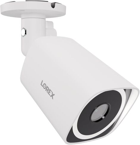 Lorex Connect (New App) | V3 4K Add-On IP PoE Bullet Camera to V-Series NVR | White | Cables Not Included | AI Detections | Color Night Vision | Deterrence Lights & Siren | 2-Way Talk | IP67 Weatherproof in Kuwait