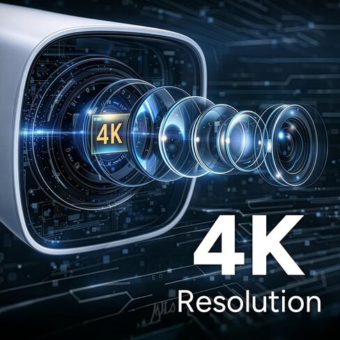 Lorex Connect (New App) | V3 4K Add-On IP PoE Bullet Camera to V-Series NVR | White | Cables Not Included | AI Detections | Color Night Vision | Deterrence Lights & Siren | 2-Way Talk | IP67 Weatherproof in Kuwait