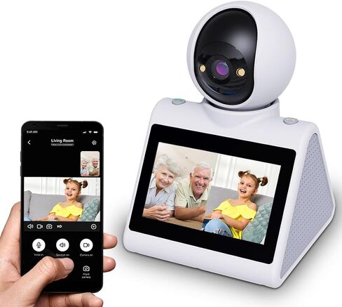 Two-Way Video Pet Dog Nanny Camera, 4.3" Screen Dual-Band 5G/2.4G | Indoor Home Security Monitor with Phone App for Baby, Nanny,Dog,Elder & Pets,Dome Camera in Kuwait