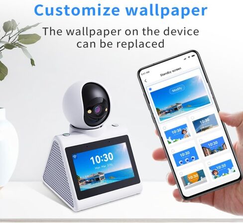Two-Way Video Pet Dog Nanny Camera, 4.3" Screen Dual-Band 5G/2.4G | Indoor Home Security Monitor with Phone App for Baby, Nanny,Dog,Elder & Pets,Dome Camera in Kuwait
