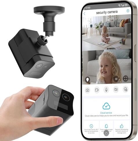 4G LTE Cellular Security Camera No WiFi Needed, Dual Lens Cellular Camera | Magnetic Mount, Long Standby Battery, Night Vision, Human Detect, Off Grid Security Camera for RV, Garage, Cabin, Barn(Black) in Kuwait
