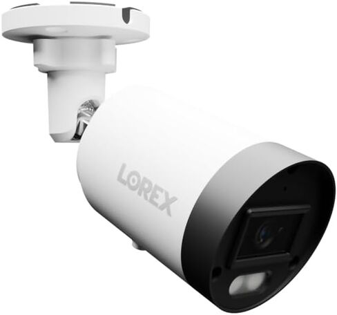 Lorex Connect (New App) | U3 4K IP Add-On PoE Bullet Camera to U-Series NVR | White | Cables Not Included | AI Detections | Color Night Vision | Deterrence Lights & Siren | Listen-In Audio | IP67 Rating in Kuwait