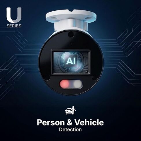 Lorex Connect (New App) | U3 4K IP Add-On PoE Bullet Camera to U-Series NVR | White | Cables Not Included | AI Detections | Color Night Vision | Deterrence Lights & Siren | Listen-In Audio | IP67 Rating in Kuwait