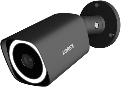 Lorex Connect (New App) | V3 4K Add-On IP PoE Bullet Camera to V-Series NVR | Black | Cables Not Included | AI Detections | Color Night Vision | Deterrence Lights & Siren | 2-Way Talk | IP67 Weatherproof in Kuwait