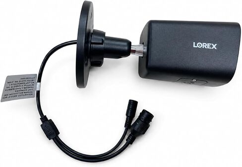 Lorex Connect (New App) | V3 4K Add-On IP PoE Bullet Camera to V-Series NVR | Black | Cables Not Included | AI Detections | Color Night Vision | Deterrence Lights & Siren | 2-Way Talk | IP67 Weatherproof in Kuwait