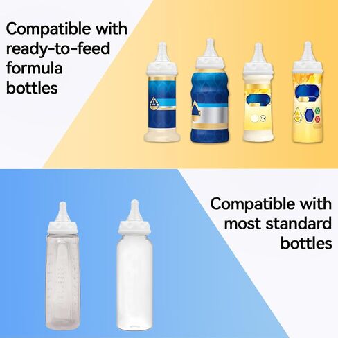 VANEST 6 Packs Bottle Nipples Compatible with Similac/Enfamil (Slow Flow) | Compatible with Ready to Feed Formula Bottles and Most Standard Bottles, Replacement Silicone No Spill, 6ml/min in Kuwait