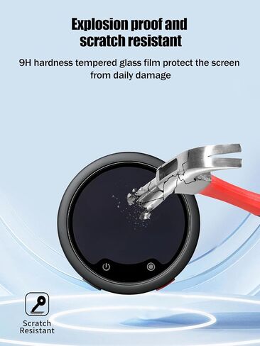 Screen Protector for Insta360 Mic Pro Transmitter, (3-Pack) | 9H Tempered Glass Film Impact Resistance Anti-Fingerprint High Sensitive in Kuwait