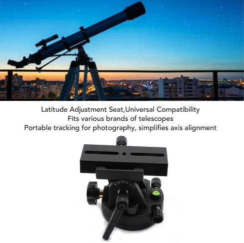 Yosoo Aluminum Alloy Telescope Mount Latitude Adjustment Base Equatorial Wedge for Astronomical Telescopes with Portable Tracking Stable in Kuwait