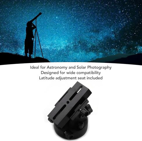 Yosoo Aluminum Alloy Telescope Mount Latitude Adjustment Base Equatorial Wedge for Astronomical Telescopes with Portable Tracking Stable in Kuwait