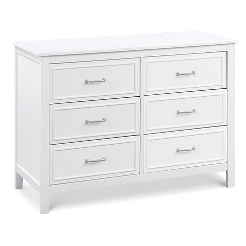 Davinci Charlie 6-Drawer Double Dresser in White in Kuwait