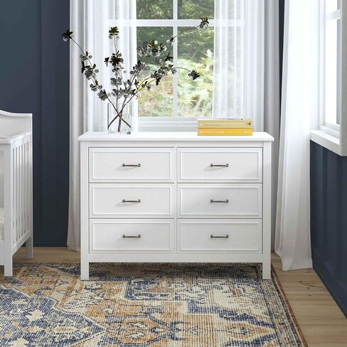 Davinci Charlie 6-Drawer Double Dresser in White in Kuwait