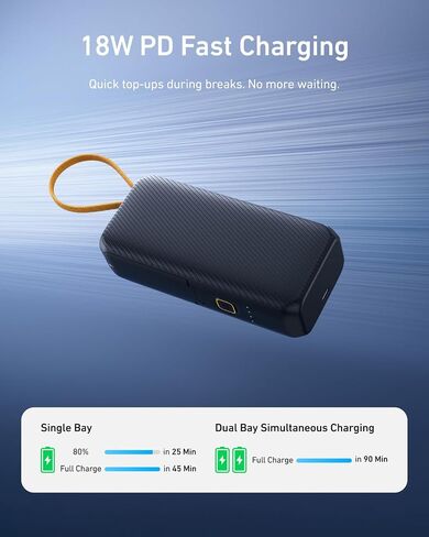 TELESIN 10000mAh Power Bank & DJI Action Cameras Battery Charger | Dual-Slot Battery Case for Action 6 5 Pro 4 3 Omso 360 Original Batteries, USB-C Portable Charger for Phone & Action Cameras in Kuwait