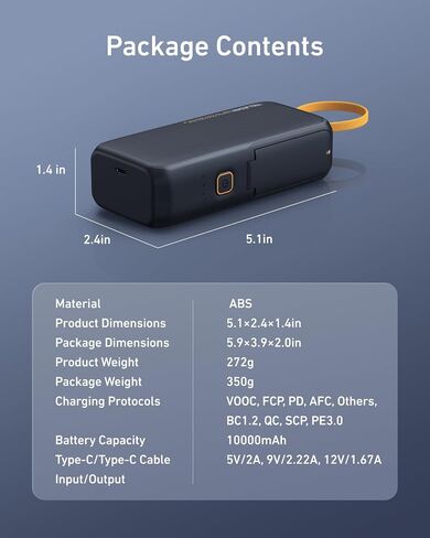 TELESIN 10000mAh Power Bank & DJI Action Cameras Battery Charger | Dual-Slot Battery Case for Action 6 5 Pro 4 3 Omso 360 Original Batteries, USB-C Portable Charger for Phone & Action Cameras in Kuwait