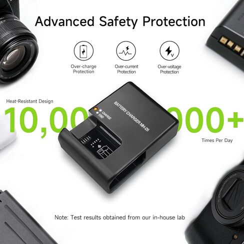 MH-25 MH-25A Charger Replacement for Nikon Z5 Z6 Z7 Z8 Zf Z6II Z7II Z6III | Smart Camera Battery Charger Compatible with Nikon EN-EL15 EN-EL15a EN-EL15b EN-EL15c, D850, D750, D810, D7500, D500, D610 in Kuwait
