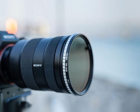 NiSi 72mm Swift System 1-9 VND Kit, 1-5 Stops Variable ND w/ 4-Stop Add-On | ND2-ND32 Variable Neutral Density Filter w/ Friction-Mounted ND16 (4-Stop) ND16 (4-Stop) Press-On, Adjustable ND in Kuwait