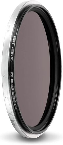NiSi 72mm Swift System 1-9 VND Kit, 1-5 Stops Variable ND w/ 4-Stop Add-On | ND2-ND32 Variable Neutral Density Filter w/ Friction-Mounted ND16 (4-Stop) ND16 (4-Stop) Press-On, Adjustable ND in Kuwait
