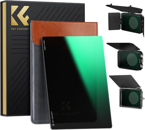 K&F CONCEPT 4" x 5.65" Square ND32 Filter Compatible with Matte Box | Ultra-Slim Optical Glass Square Cinema Neutral Density Filter with 28-Multi Coated for Matte Box-FM701 in Kuwait