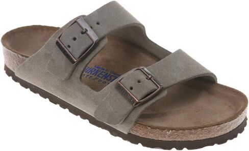Birkenstock Unisex Arizona Soft Footbed Taupe Suede Sandals - 10-10.5 B(M) US Women/8-8.5 D(M) US Men in Kuwait
