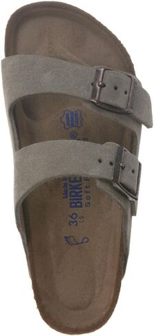 Birkenstock Unisex Arizona Soft Footbed Taupe Suede Sandals - 10-10.5 B(M) US Women/8-8.5 D(M) US Men in Kuwait