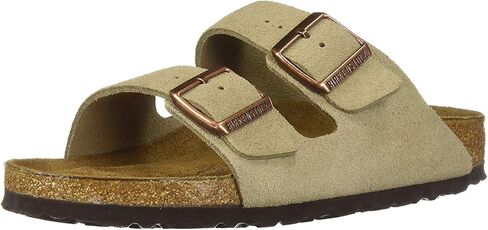 Birkenstock New Unisex Arizona Sandal Taupe Suede 38 R in Kuwait
