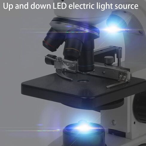 Lab Microscope Accessories 2000X Binocular Microscope LED Lighted Biological Microscope in Kuwait