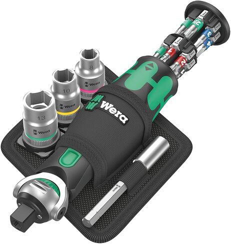 Wera 05004281001 8009 Zyklop Pocket Set 2, Ratchet set, 18 pieces in Kuwait
