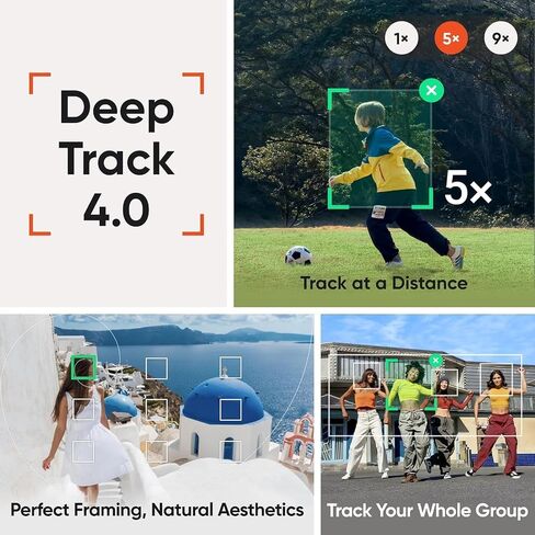 Insta360 Flow 2 PRO Gimbal Stabilizer for Smartphone, AI Tracker Bundle, 3-Axis Stabilization, Built-in Tripod, Deep Track 4.0 Auto Tracking Phone Stabilizer Creator- White in Kuwait