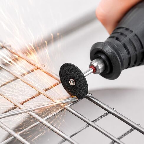 Rotary Tool Cut Off Wheels, Rotary Tool Cutting Discs, 23PCS Metal Cutting Discs, 1 Wrench & 2PCS 1/8“ Mandrels, Durable Cutt Wheel for Drill Wood Crafting and DIY Projects in Kuwait