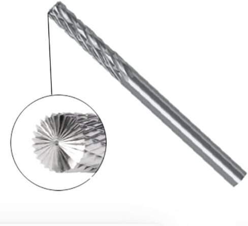 Long Shank Carbide Burrs 3mm 1/8" Rotary Tool For Metalwork Grinding Deburring Sculpting 38-100mm(3x100x30) in Kuwait