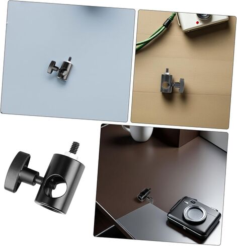 SEWACC 1/4 Camera Stand Adapter and Light Stand Adapter for Photography Tripod Flashlight Mount, Universal Black Metal Screw Converter for Camera Accessories in Kuwait