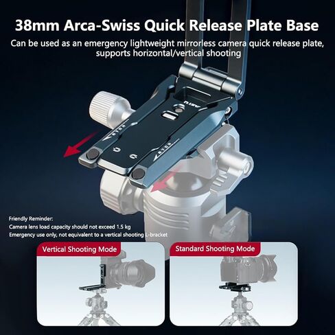 Multifunctional Phone Holder, Handheld Camera Selfle Stick Foldable Tripod Stand with 1/4″ Scew Arca-Type Plate Base for Pocket 3 in Kuwait