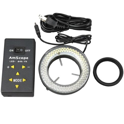 AmScope LED-64A 64 LED Lighting-Direction-Adjustable Microscope Ring | Built-In LED Illumination in Kuwait