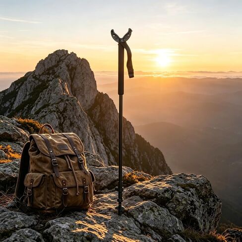 Lightweight Adjustable Monopod, Aluminum Alloy Support Pole 35.4" to 77.9", Universal V-Yoke Holder for Camera, Binocular, Spotting Scope, Portable Gear for Outdoor Use & Landscape Shooting in Kuwait