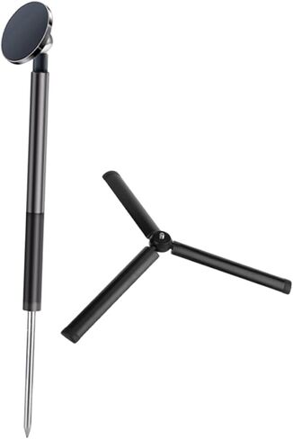 Golf Monopod Tripod with Phone Holder Extendable Rod Telescopic Aluminum Stake for and Live Suitable for Outdoor, Silvery Ground Spike in Kuwait