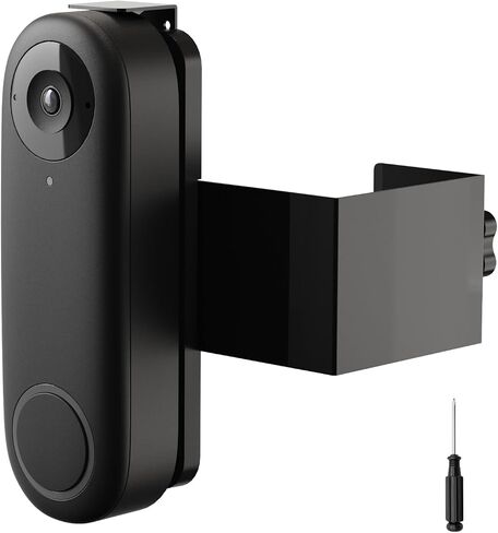 Anti-Theft Video Doorbell Mount Compatible with Reolink/Orbitell Doorbell | No-Drill Adjustable Door Mount Bracket, No Block Motion Sensor Doorbell Holder for Apartment Home Office Rentals in Kuwait
