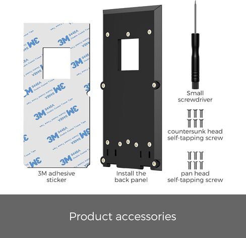 No-Drill Ring Doorbell Mount, Adhesive Doorbell Mounting Bracket Compatible with Ring Video Doorbell (2nd Generation 2020 Release), 3, 3 Plus, 4, Battery Doorbell Plus/Pro Stick-On Back Plate in Kuwait