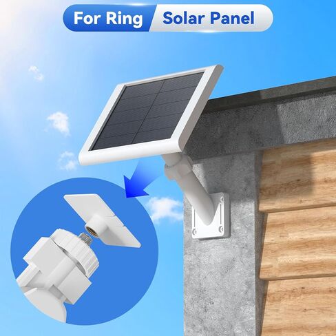 Universal Solar Panel Wall Mount Bracket for Ring,Blink,Eufy,Arlo and Wyze Solar Panel,Extendable Mounting Arm & Multi-Angle Adjustment,Fit Most Security Camera Solar Panel,Weatherproof Outdoor in Kuwait