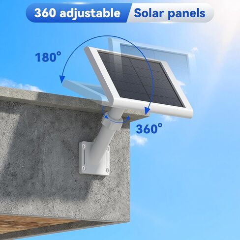 Universal Solar Panel Wall Mount Bracket for Ring,Blink,Eufy,Arlo and Wyze Solar Panel,Extendable Mounting Arm & Multi-Angle Adjustment,Fit Most Security Camera Solar Panel,Weatherproof Outdoor in Kuwait