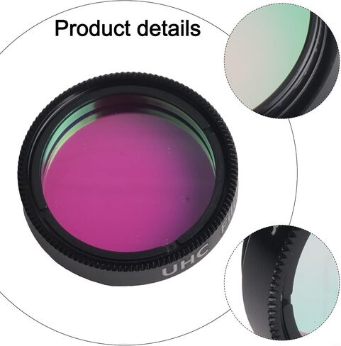 1.25 Inch UHC Filter For Astronomical Telescopes, Light Pollution Reduction Nebula Filter With For Nano Coating To Improve Image Contrast And Detail, Aluminum Alloy Threaded Eyepiece Accessory in Kuwait