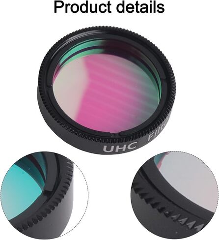 1.25 Inch UHC Filter For Astronomical Telescopes, Light Pollution Reduction Nebula Filter With For Nano Coating To Improve Image Contrast And Detail, Aluminum Alloy Threaded Eyepiece Accessory in Kuwait