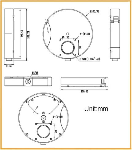 6 Position Filter Wheel for Telescope, 30mm Cage System, Allowing You to Image Without Any Reflections Or Stray Light, for Optical Experiments in Kuwait