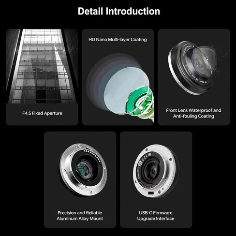VILTROX 28mm F4.5 FE, 28mm f/4.5 Pancake Full Frame Lens for Sony E Mount, Auto Focus Wide Angle Lens for Sony E-Mount Cameras A7II A7SIII A7II A7RIII A7IV A7RIV A9 A1 FX3 A7RV ZVE1 A7CR A7CII A93 in Kuwait